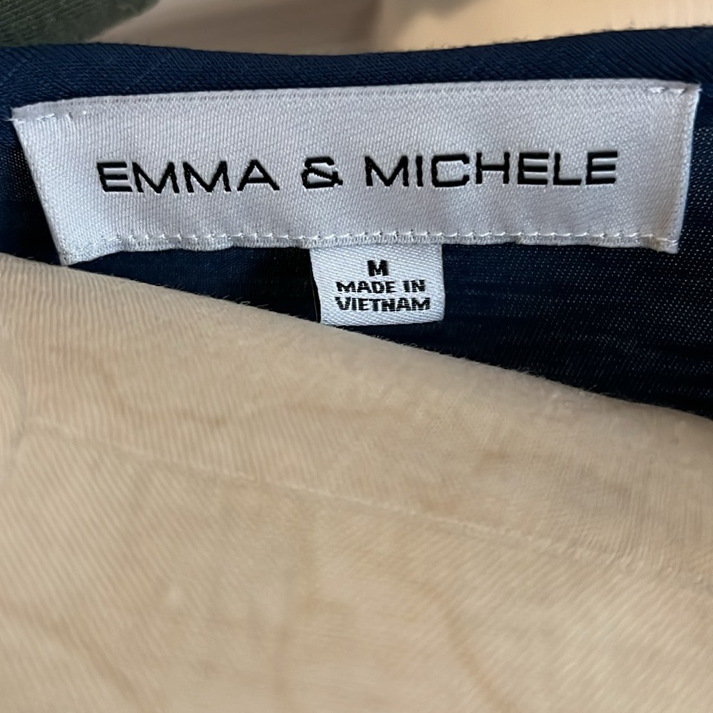 Emma & Michele Blue Sleeveless Maxi Dress NWT Size Medium - Picture 3 of 4